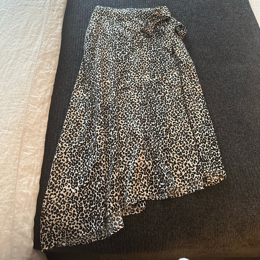 Nine West Asymmetrical Leopard Skirt - Picture 2 of 4